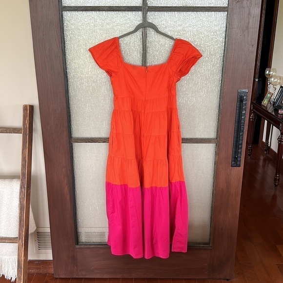 Donna Morgan Women's Colorblock Midi Tiered Trapeze Dress
Size 6 EUC - Picture 9 of 11